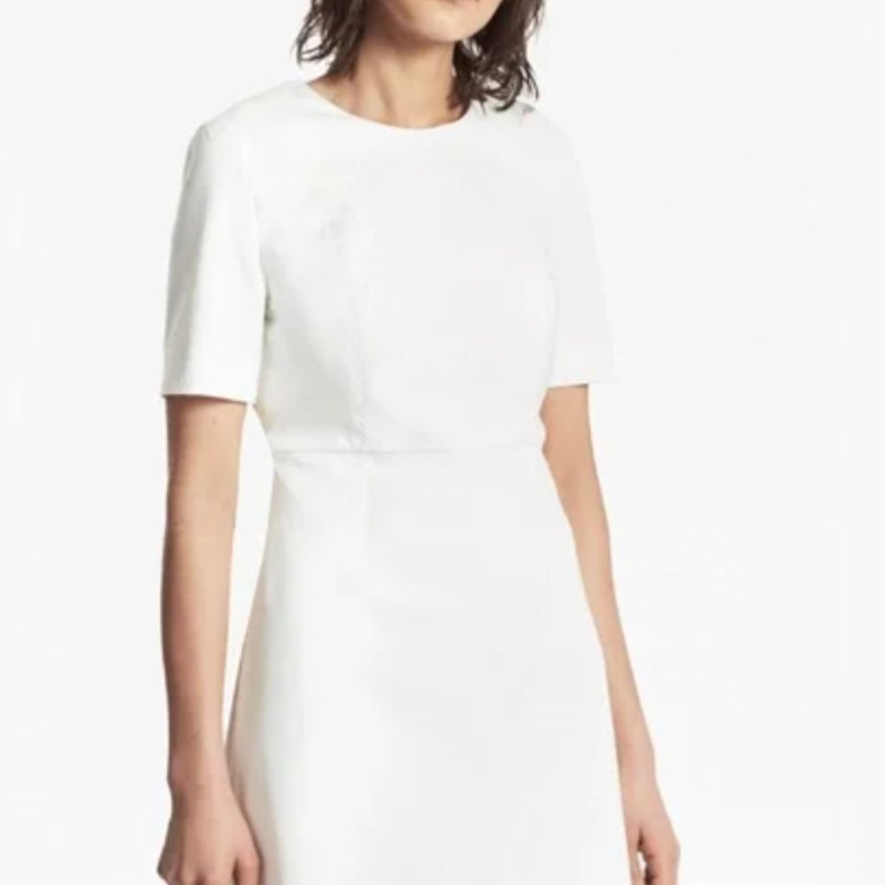 French Connection Cut Out Back White Dress Size 4